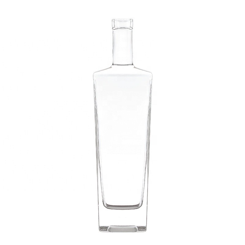 Super Flint Logo personnalisé 100ml 350ml 550ml 750ml Bouteille en verre pour le whisky à la tequila Vodka