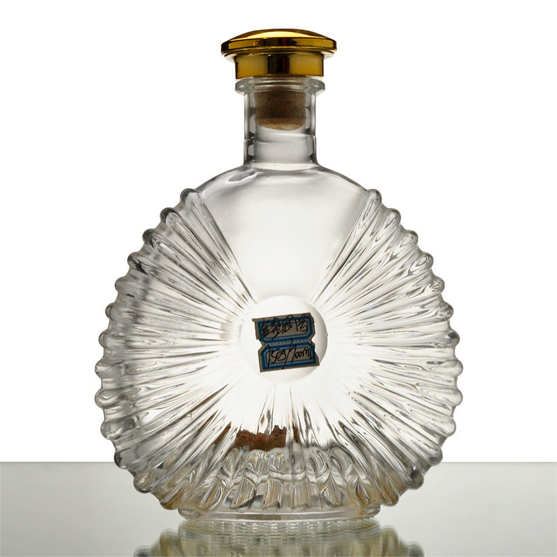Bouteille en verre de 750 ml avec décal/écran/peinture/gel