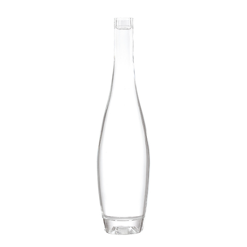 Matériau en verre Super Flint 500 ml 750 ml Bouteille de gin pour les boissons à l'eau et les alcools