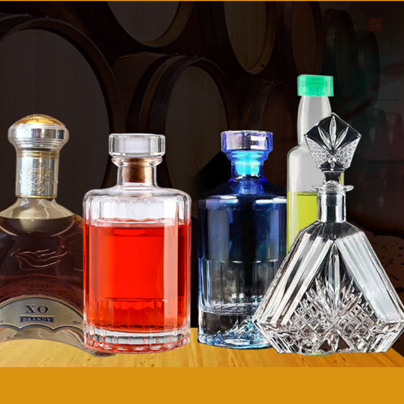 Bouteilles en verre 500 ml 750 ml Gin vide clair Vin Whisky Brandy Vodka avec certificat SGS