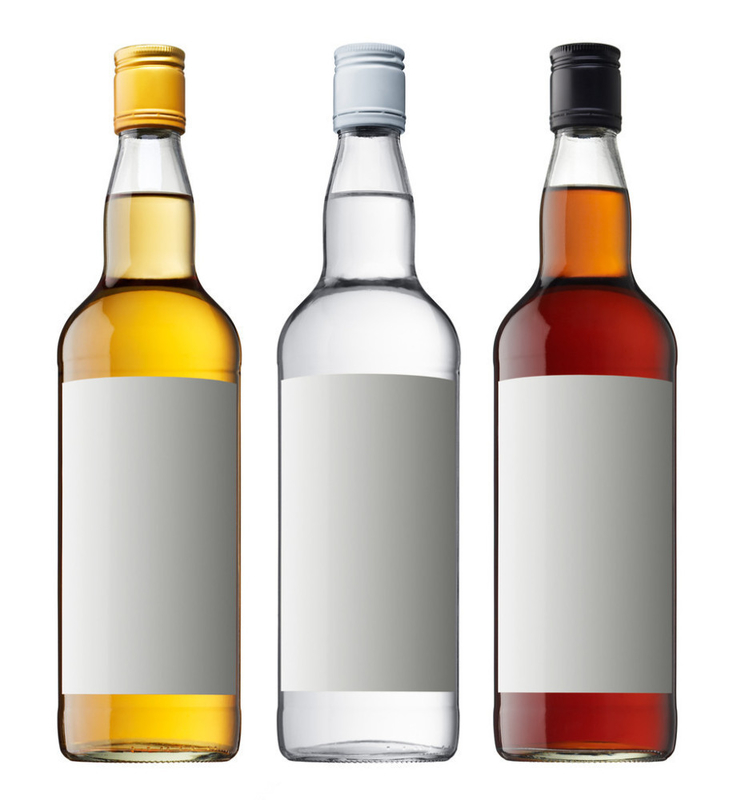 Impression par écran Type de bouchon de verre pour les bouteilles de vodka pour les spiritueux d'origine