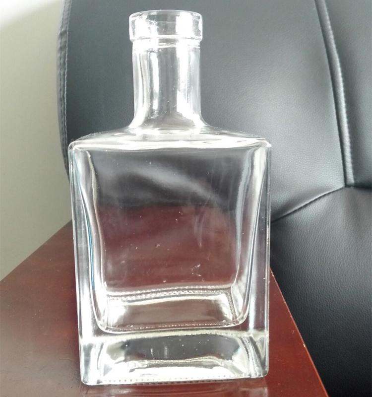 Bouteille de whisky en verre Super Flint clair 375ml 500ml Bouteille de vin à base de vodka