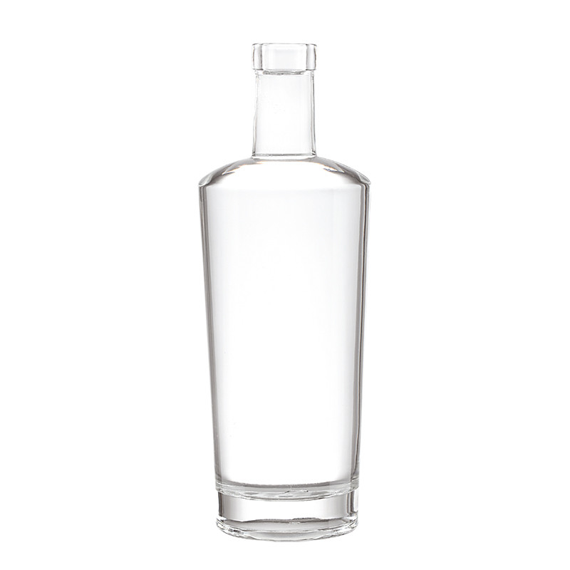 Bouteille de vodka en verre Super Flint avec liège pour le thé Impression et emballage sur mesure