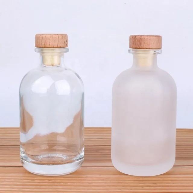 Tequila personnalisée vide, haut verre rond, Boston Gin avec liège/capsules