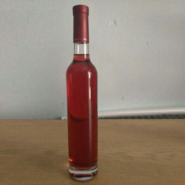 Impression de logo personnalisable Slim Tall Round Glass Bouteilles de vodka et de liqueur avec joint de liège