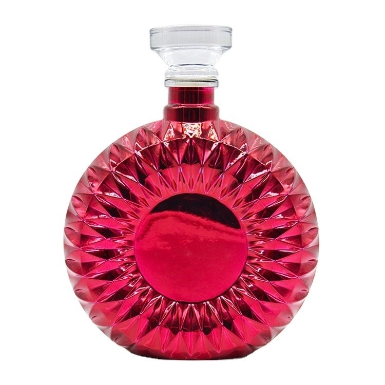 Super Flint 500ml 700ml 750ml Brandy Liquor Bouteilles en verre de vin avec et le design de mode