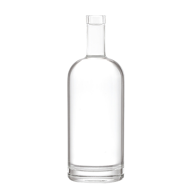 Matériau en verre Super Flint 700 ml bouteilles de verre à joints en liège pour vodka whisky rhum