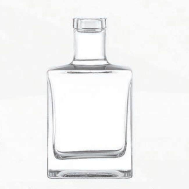 500 ml 700 ml 750 ml 1L Bouteille en verre unique en forme carrée pour les jus de vodka