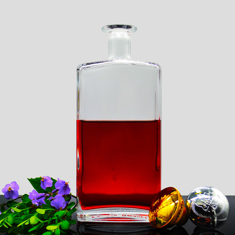 Super Flint Matériau en verre 500ml 750ml 1000ml Vodka Bouteille en verre Bouteille de gin à pour votre