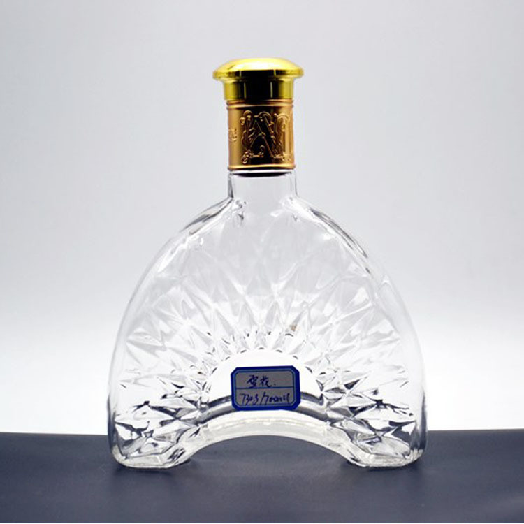 700 ml décanteur de whisky blanc vodka minéral 750 ml bouteille en verre alcoolisé liqueur bouteille de liège