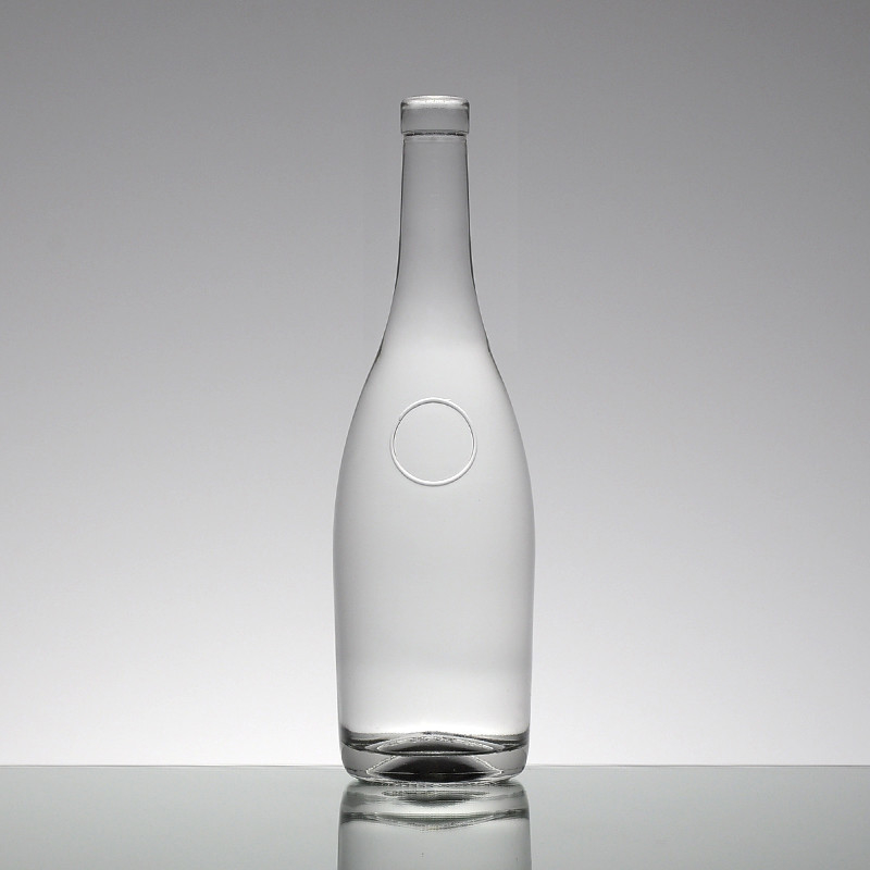 Bouteille en verre à alcool de 750 ml en vrac avec liège 1 litre