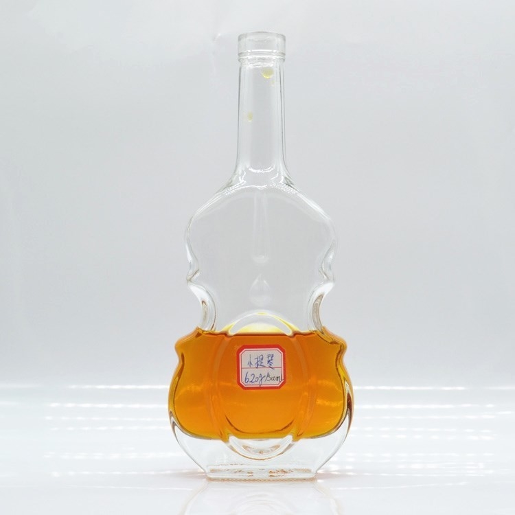 500 ml 750 ml Super Flint Glass White Spirits Bouteille de liqueur parfaite pour la vodka et le rhum