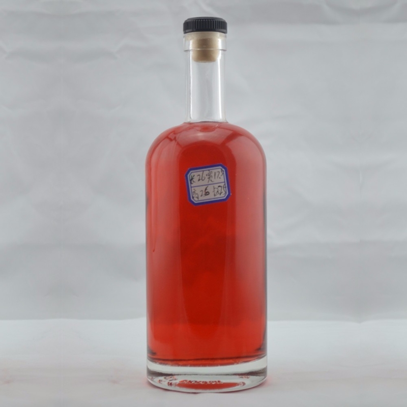 Bouteille en verre de liqueur de 500 ml, 700 ml, 750 ml et 1000 ml pour alcools