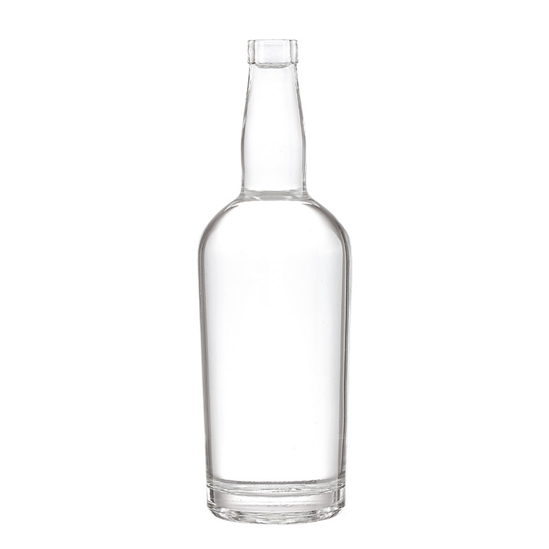 Logo décal personnalisé 350ml 500ml 700ml 750ml 1000ml Bouteille en verre pour le rhum Vodka Whisky Gin