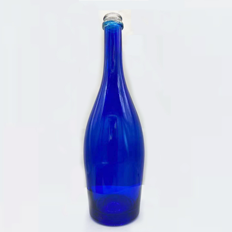 Bouteille de verre vide pour le vin 1 litre Bouteilles de verre couleur électroplate personnalisées