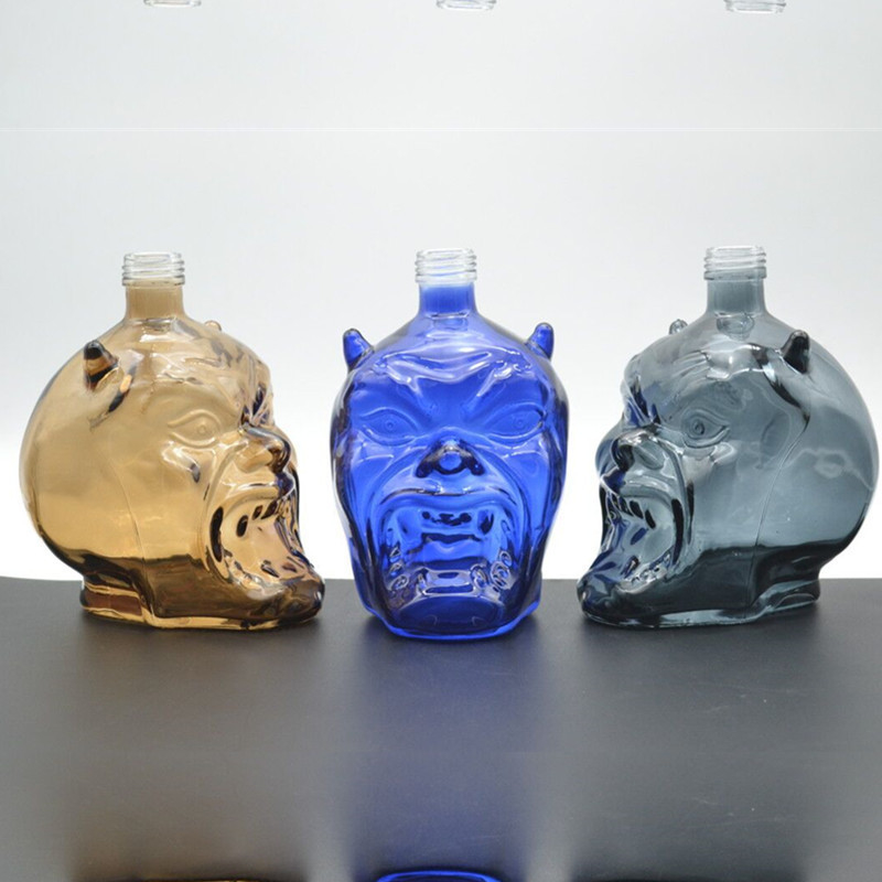 Type d'étanchéité du capuchon à visque à visque à vitre de type Super Flint Glass Skull