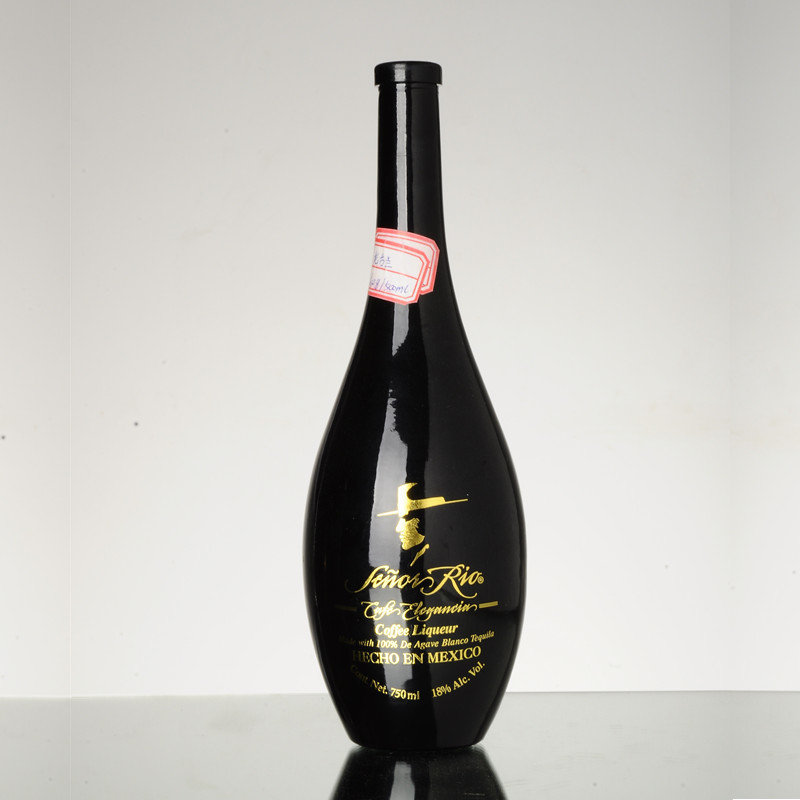 350 ml 550 ml 750 ml Bouteille de verre vide pour la vodka Whisky vin rouge